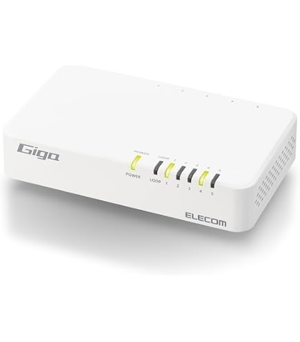 Amazon | エレコム スイッチングハブ ギガビット対応 5ポート